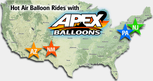 balloon rides in phoenix arizona pennsylvania new jersey balloon flights